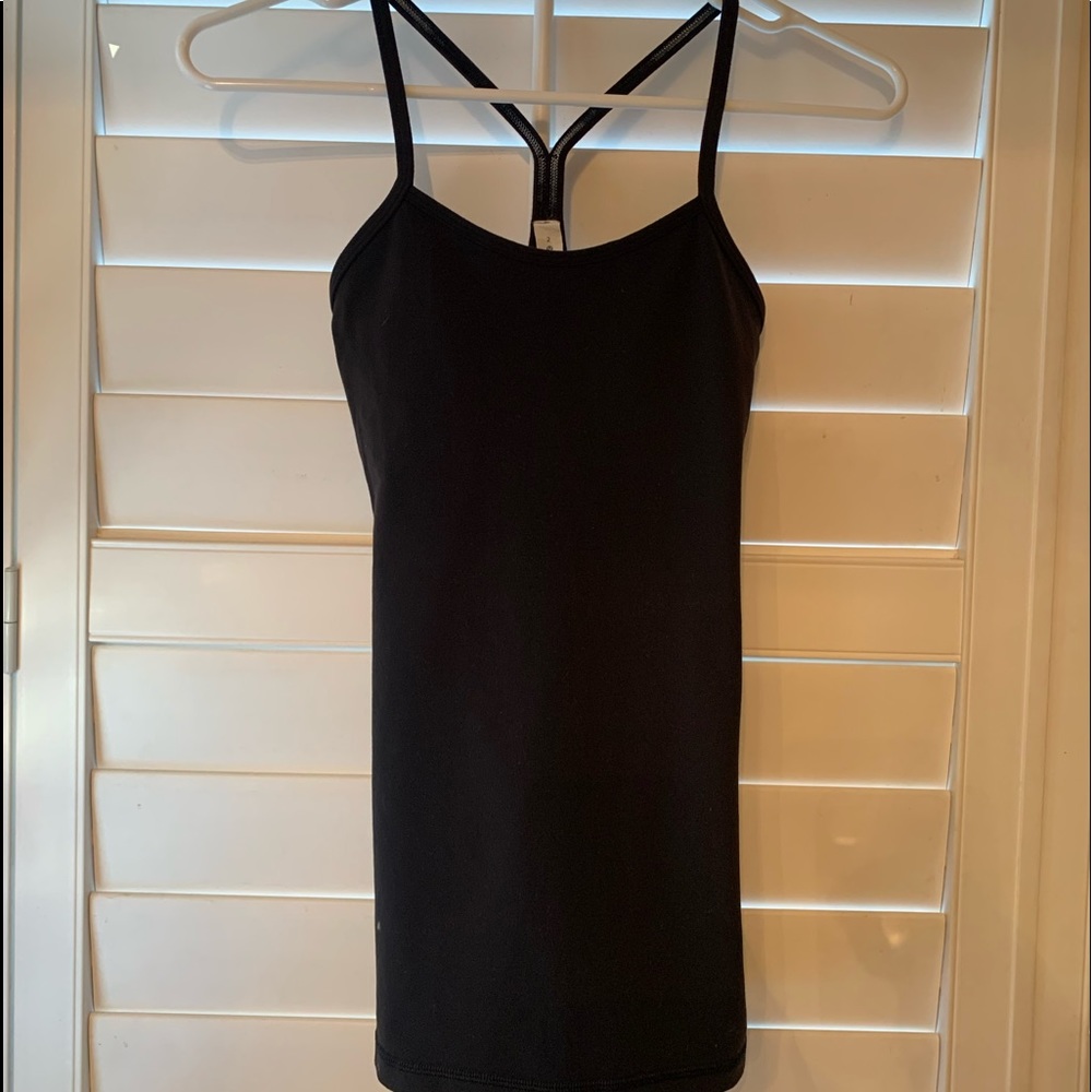 Lululemon- Power Y Black Tank